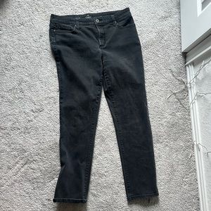 Size 14 straight leg black denim jeans
